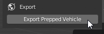 Export Prepped Vehicle