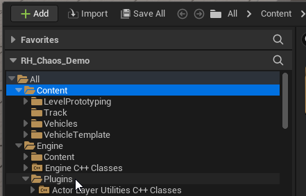Expand Engine/Plugins Option in Content Browser